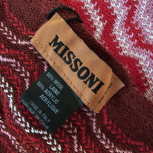 Missoni Sciappa Scarf Wool Blend made in Italy NWT - Picture 13 of 13